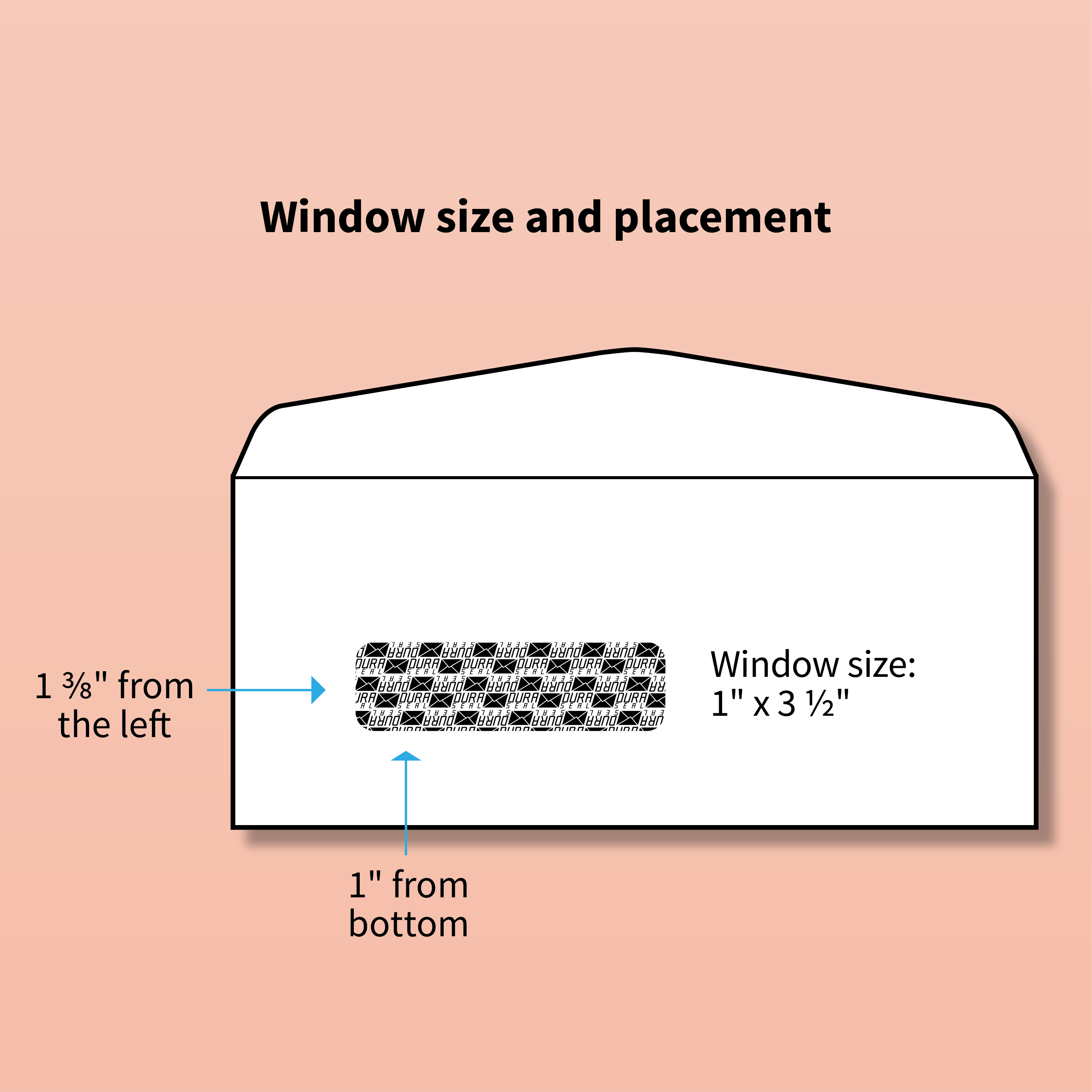 DURASEAL #9 Single Window Envelope (2,500 per case)