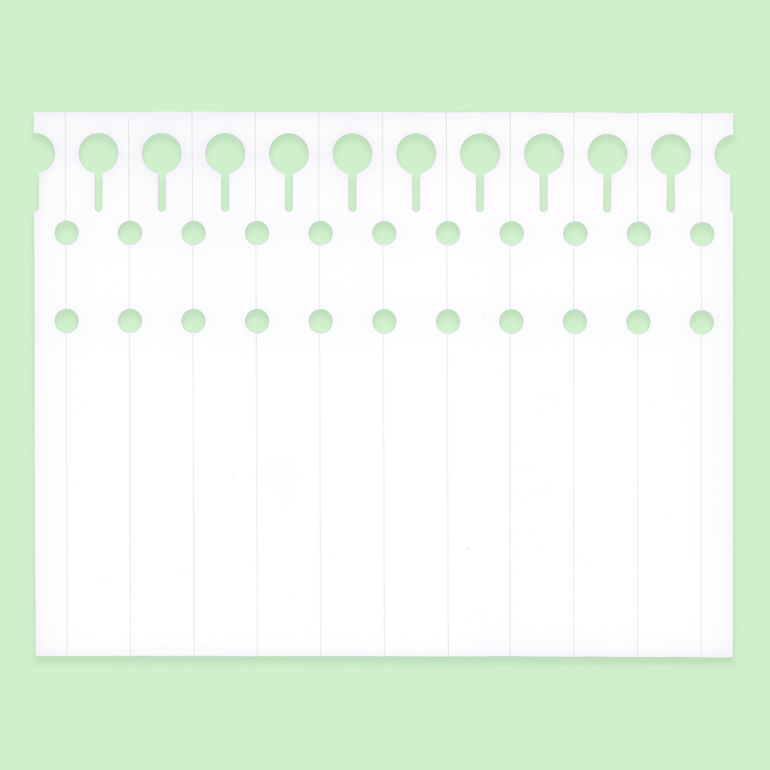 REVLAR Die-Cut 1" x 8.5" 8mil Strip Tags (10 UP) 100 Sheets