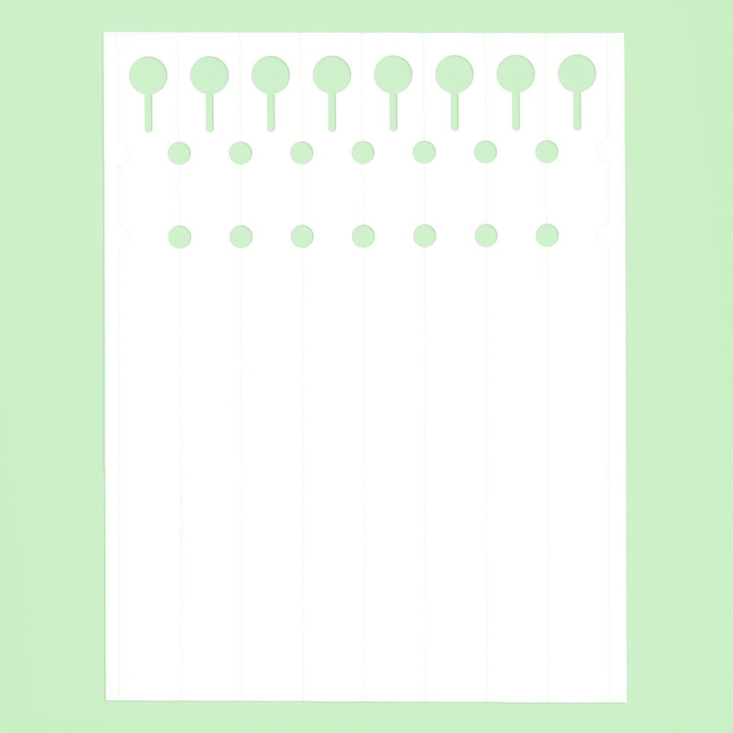 REVLAR Die-Cut 1" x 11" 8 mil Strip Tags (8 UP) 125 Sheets