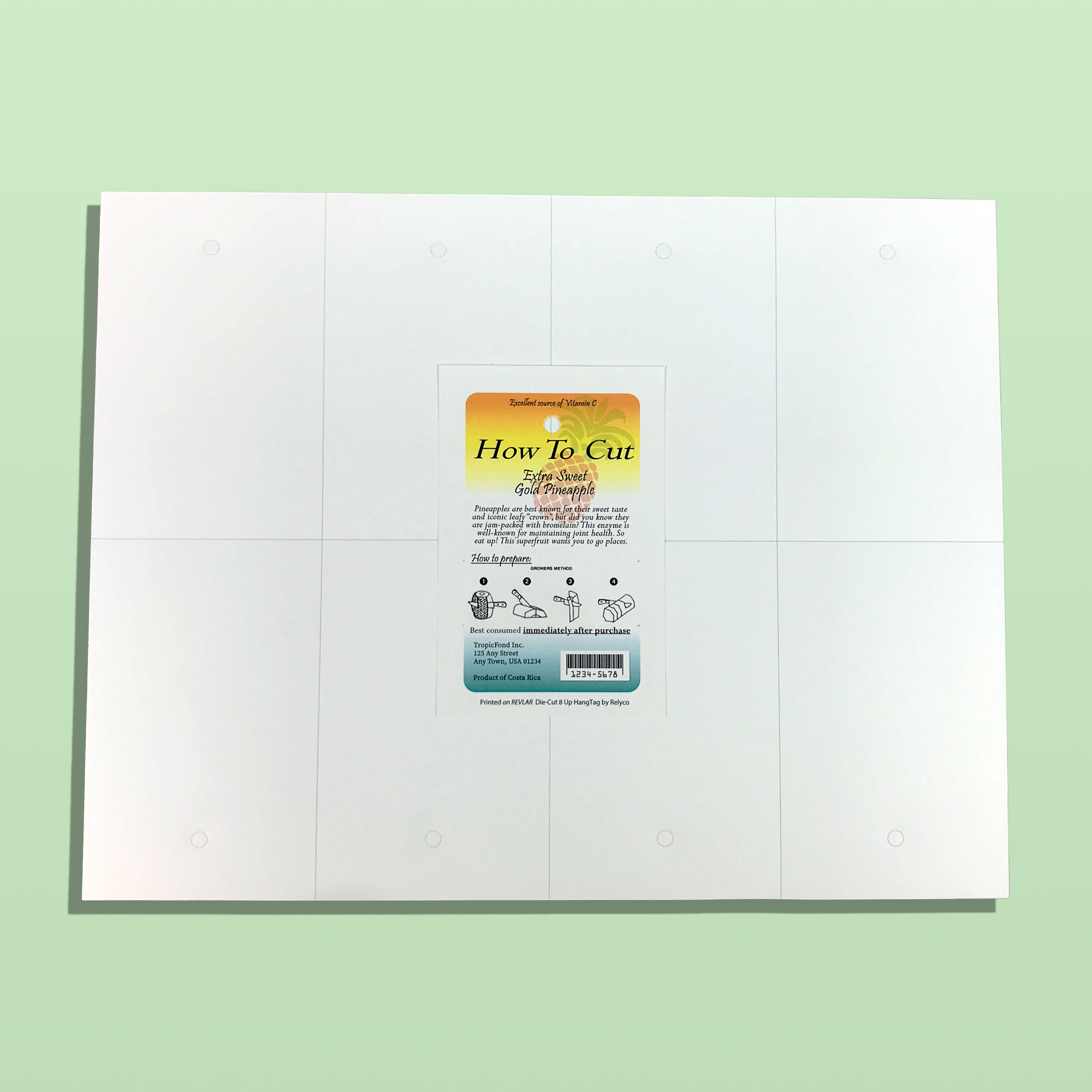 REVLAR® Die-Cut Hang Tags (500 Sheets)