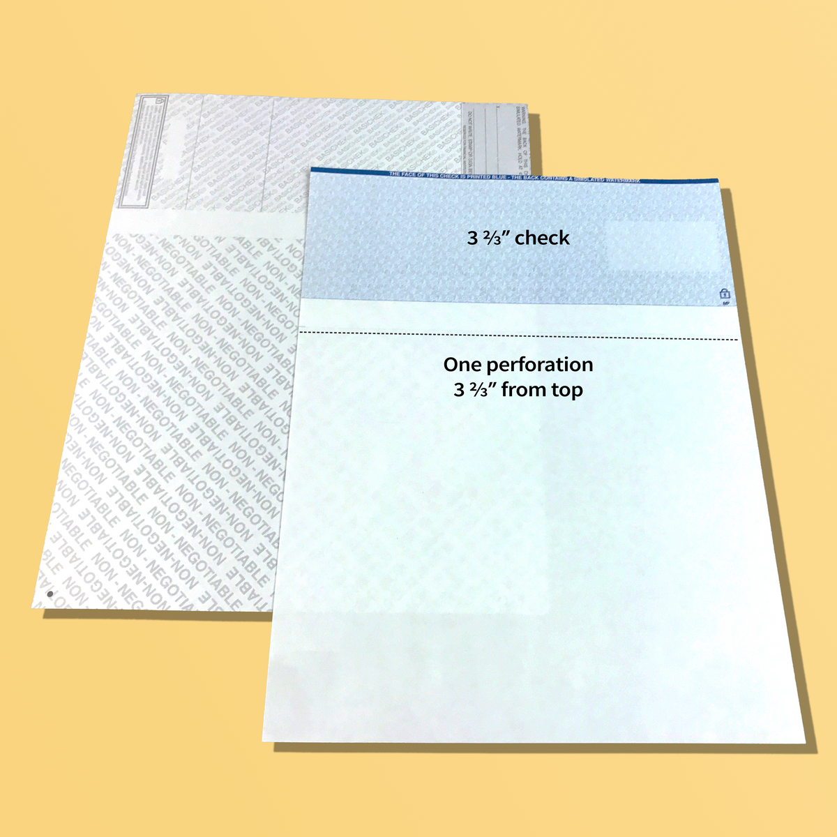 Basichek Blue Top Check 1 Perf | Shop RELYCO