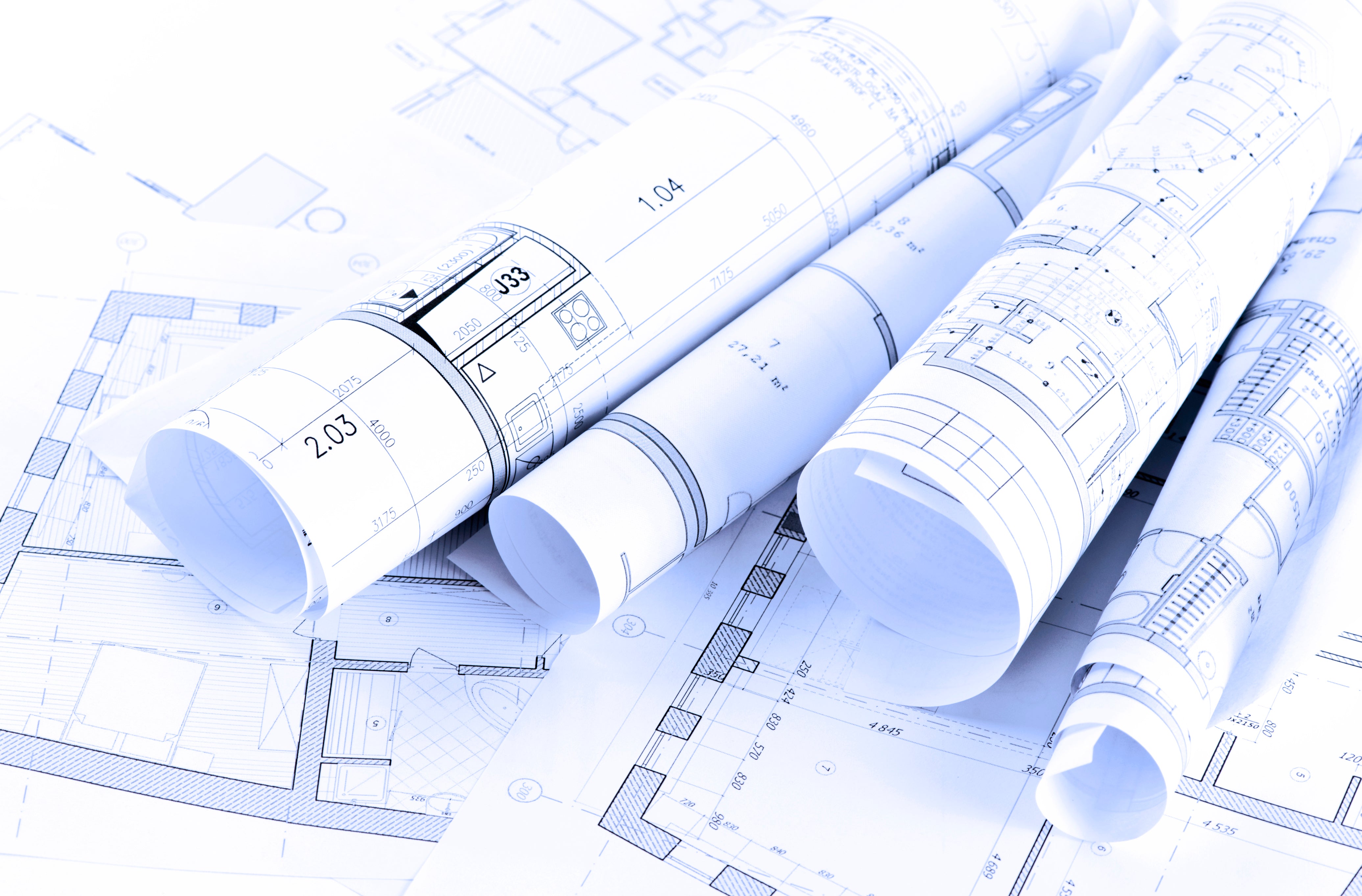 large tear resistant building blue prints