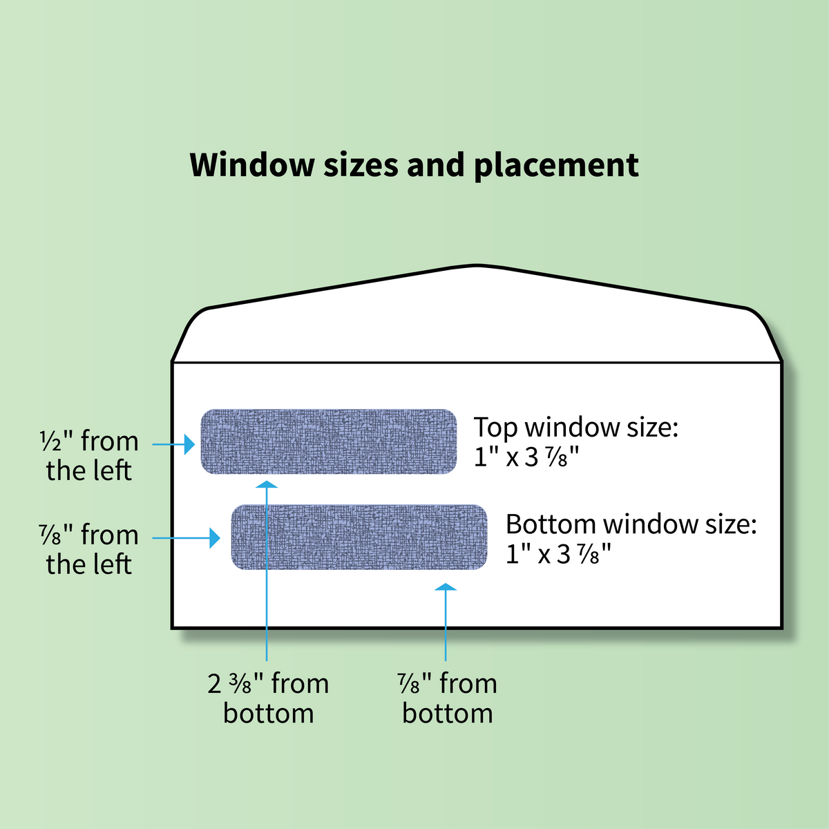 Piracle Envelope #10 Double Window