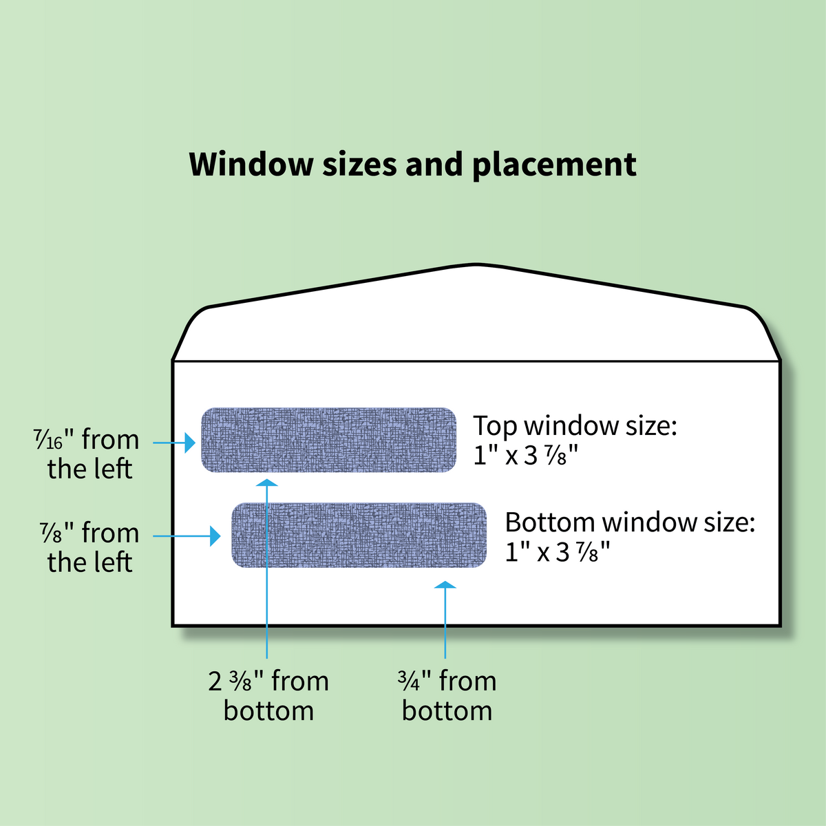 Piracle Envelope 9 Double Window