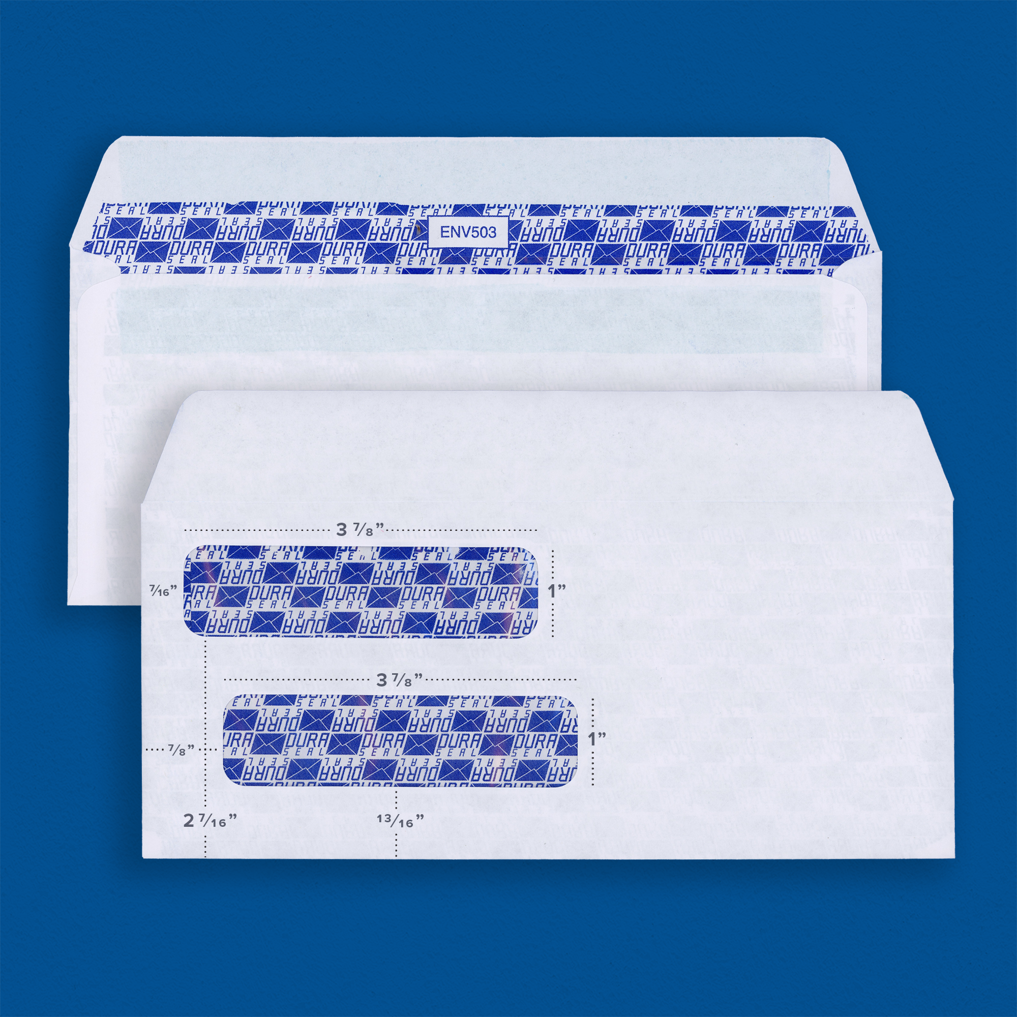 Piracle Envelope #9 Double Window Self Seal