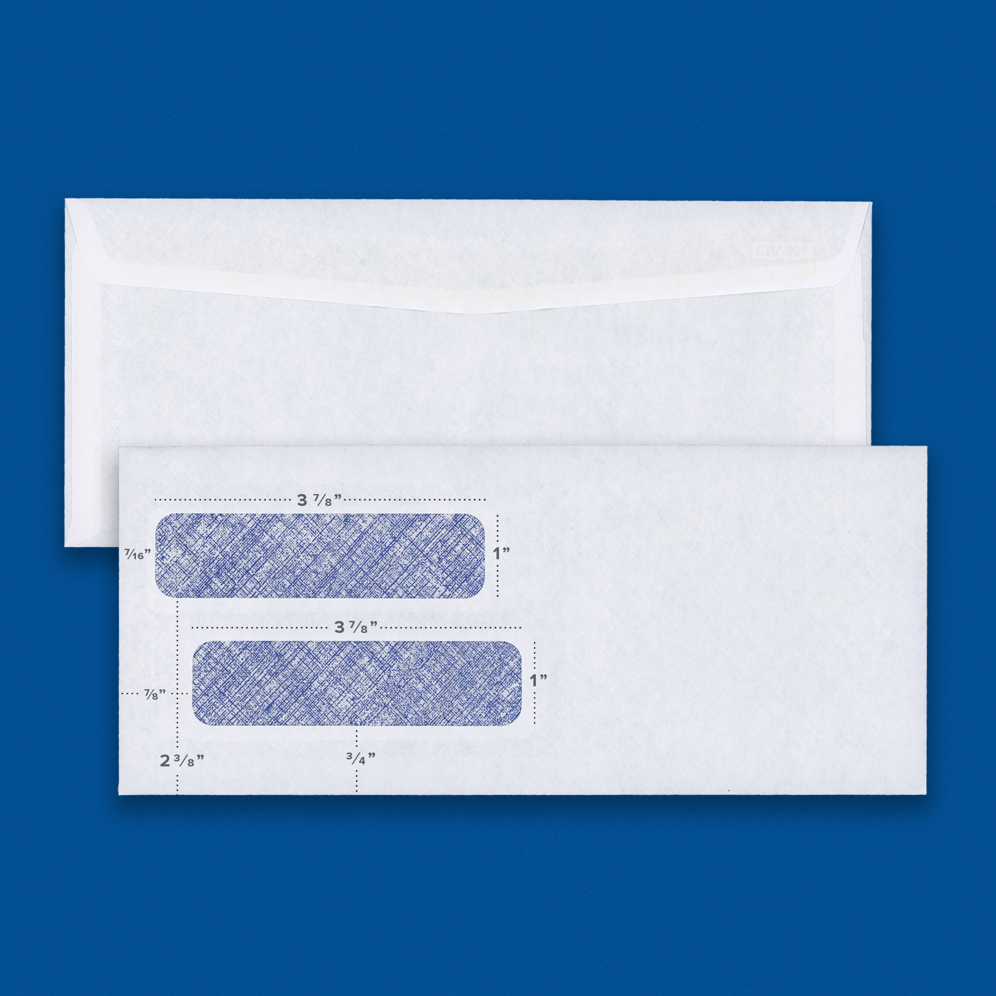 Piracle Envelope #10 Double Window Self Seal
