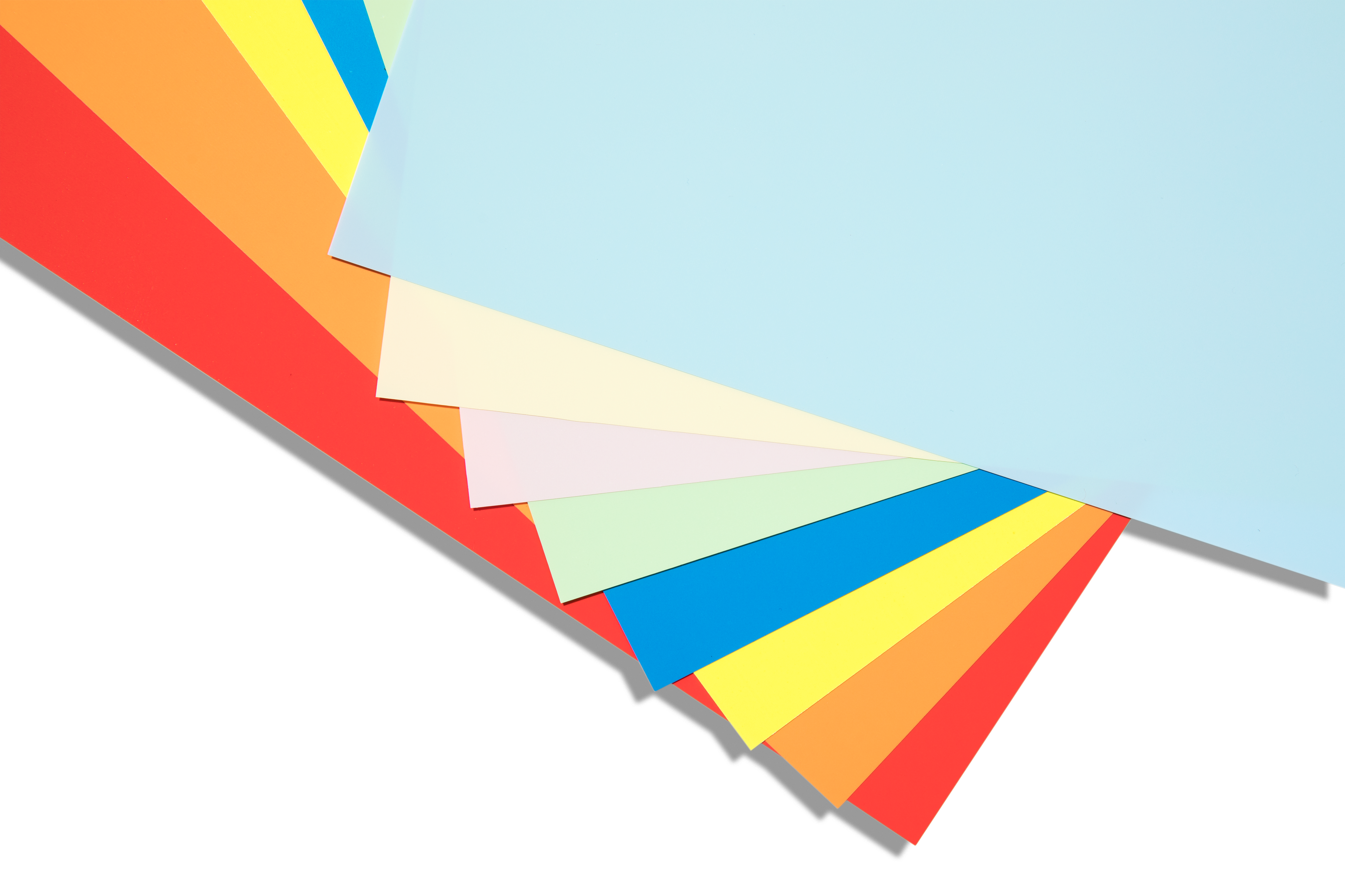 REVLAR premium colored paper fanned out