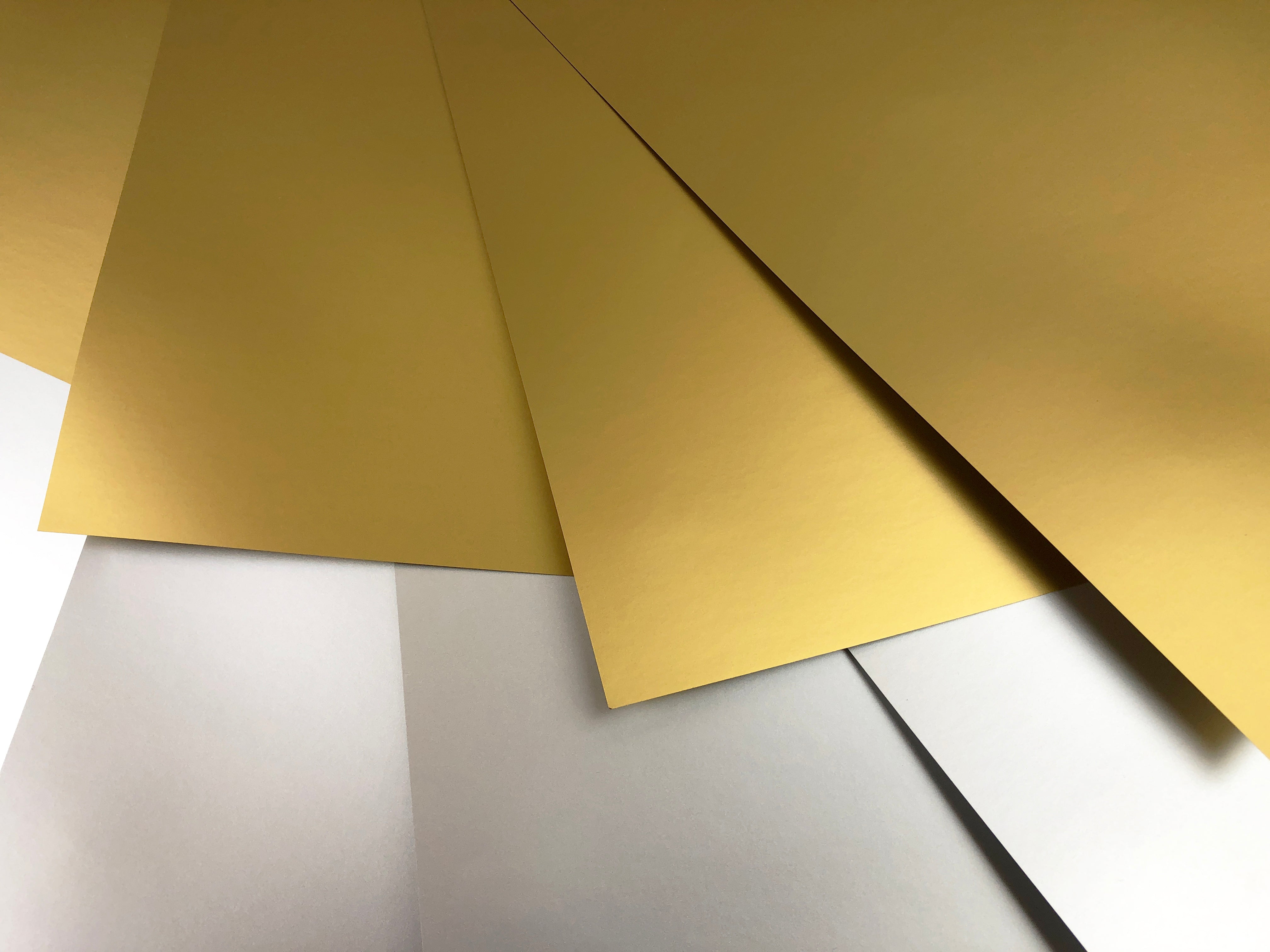 metallic gold and silver printer paper
