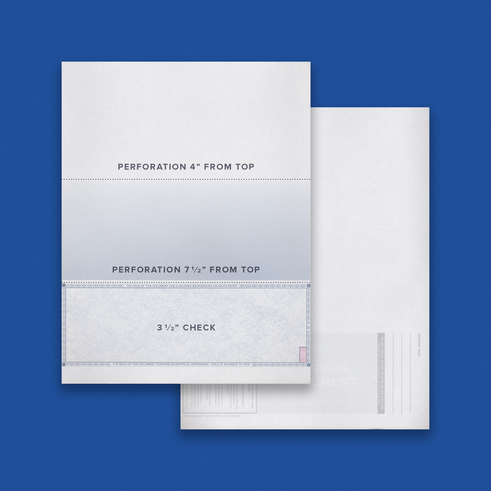 Piracle Letter Blue Bottom Check