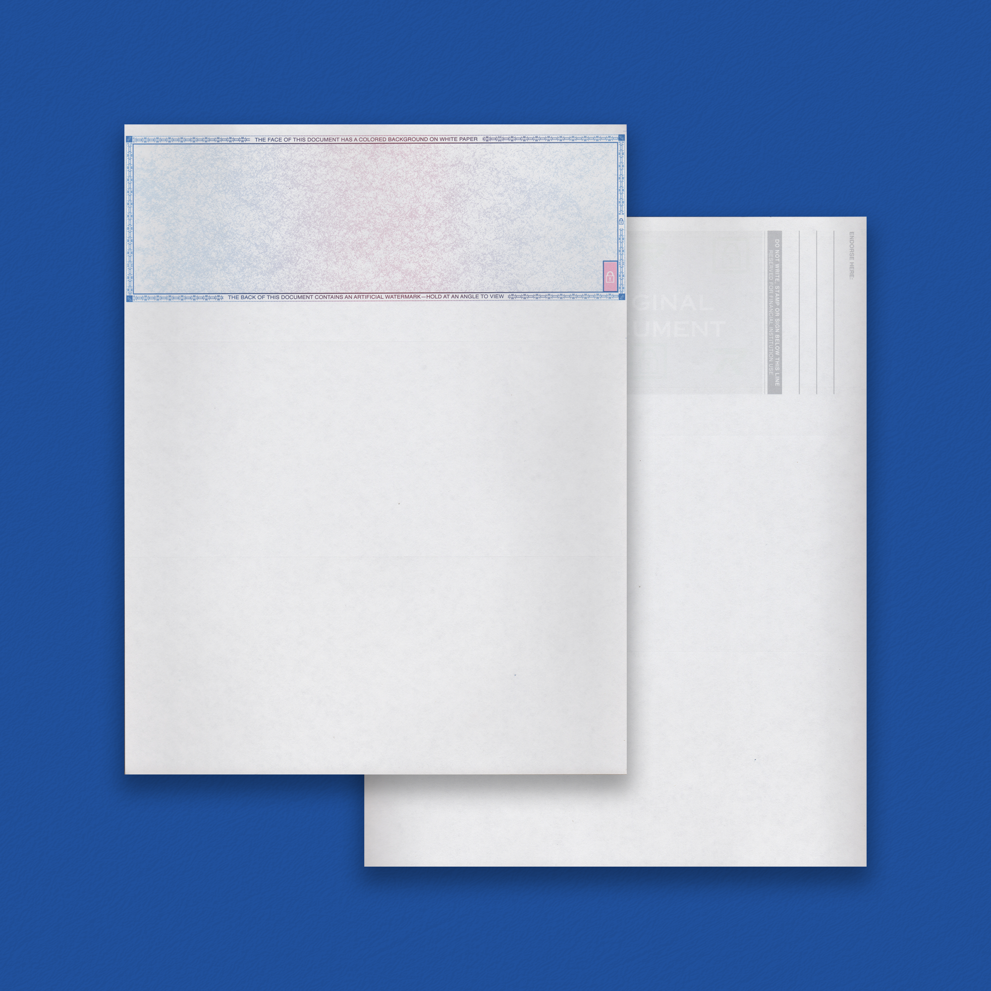 Piracle Letter Check - 3 Equal Perfs