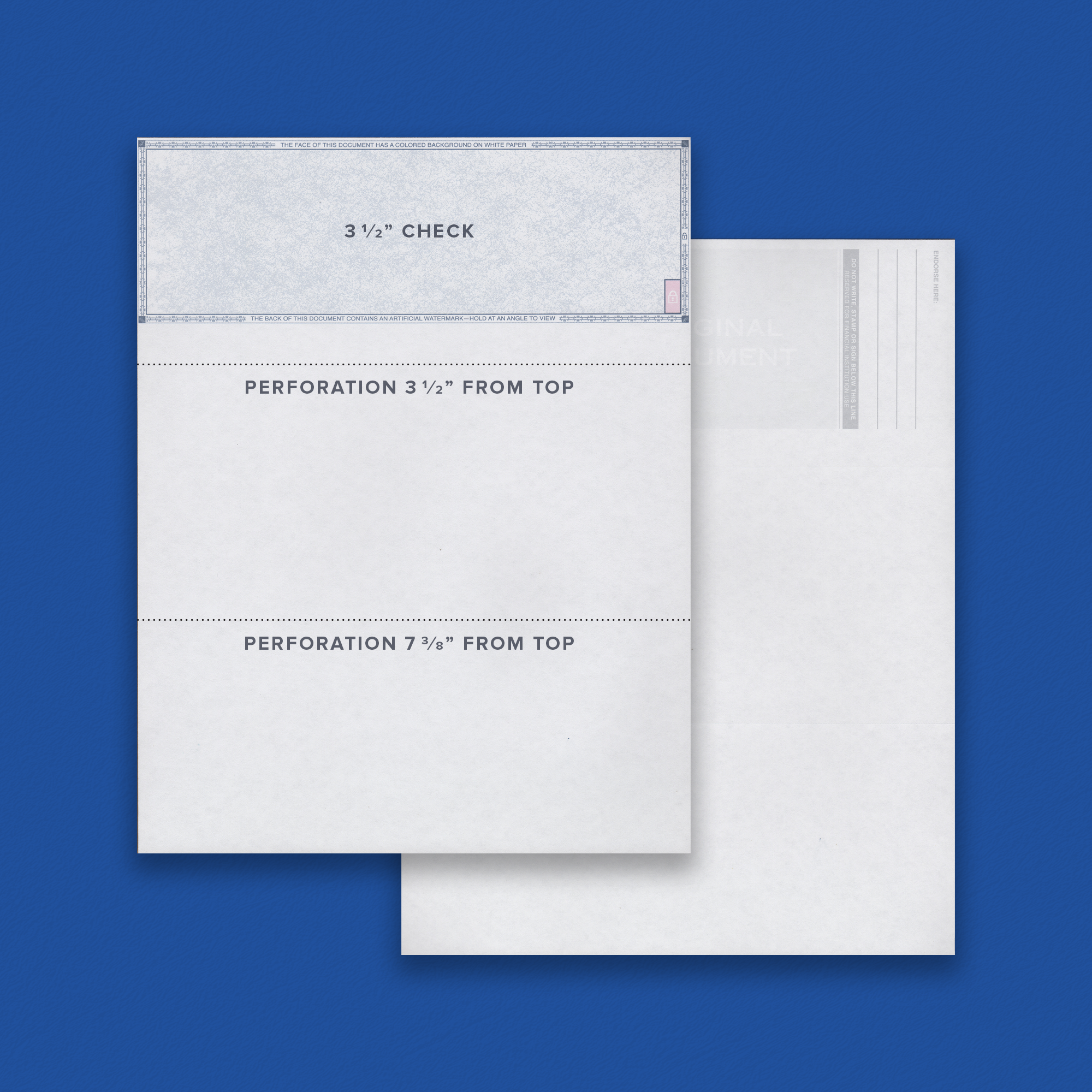 Piracle Letter Blue Top Check