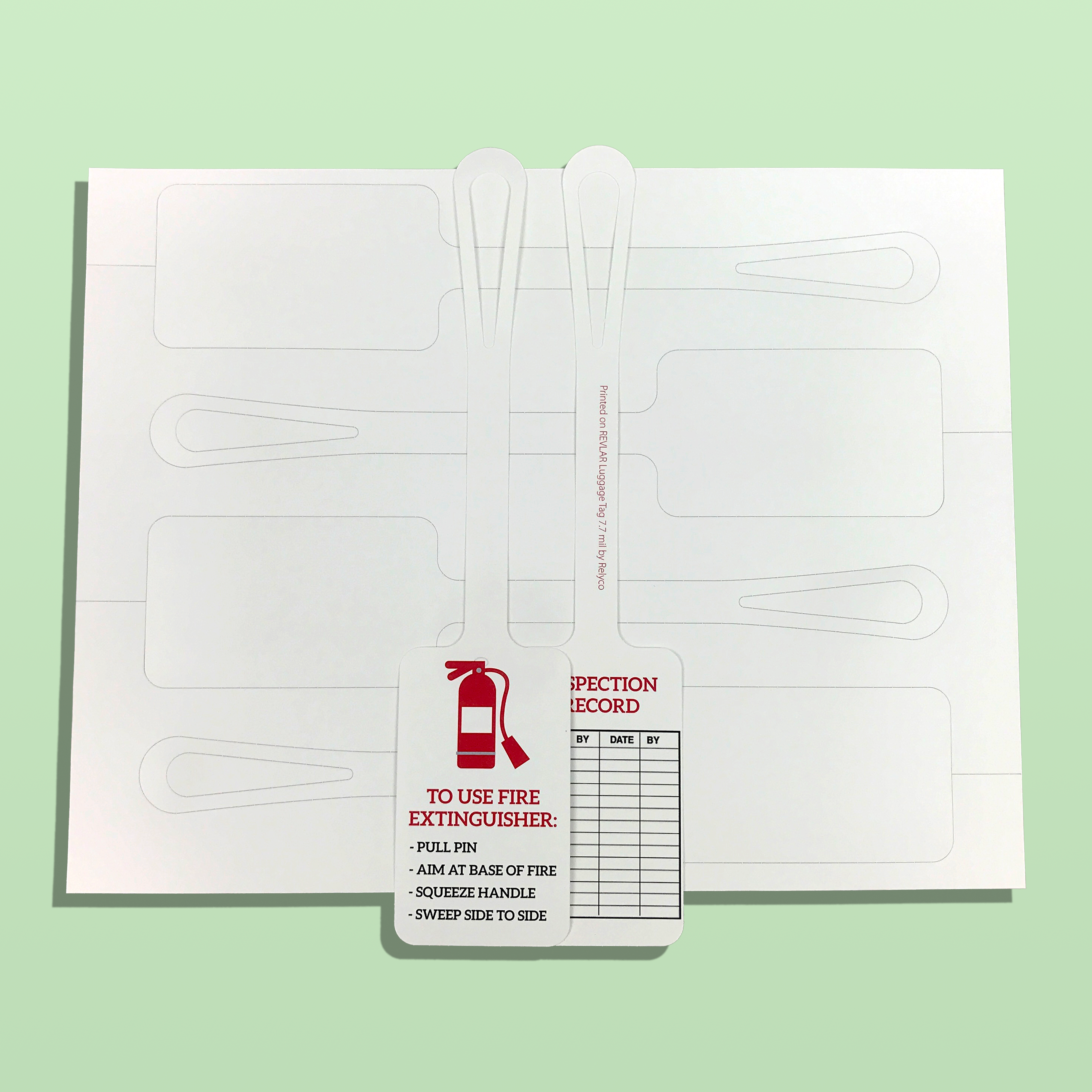 REVLAR® Die-Cut Loop Tags