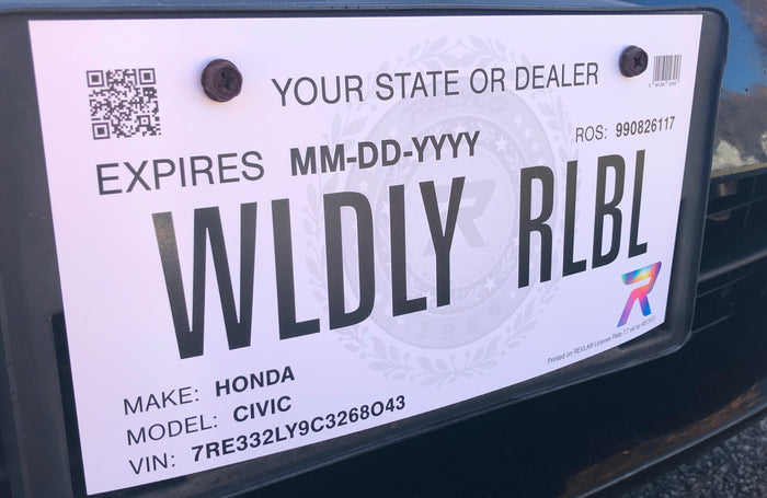 Government Temp Plates - DMV & State Agencies