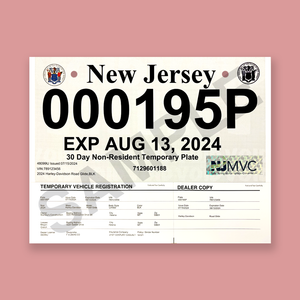 Temporary License Plate Paper For Dealers &amp; State Agencies