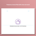 REVLAR® Temporary License Plate