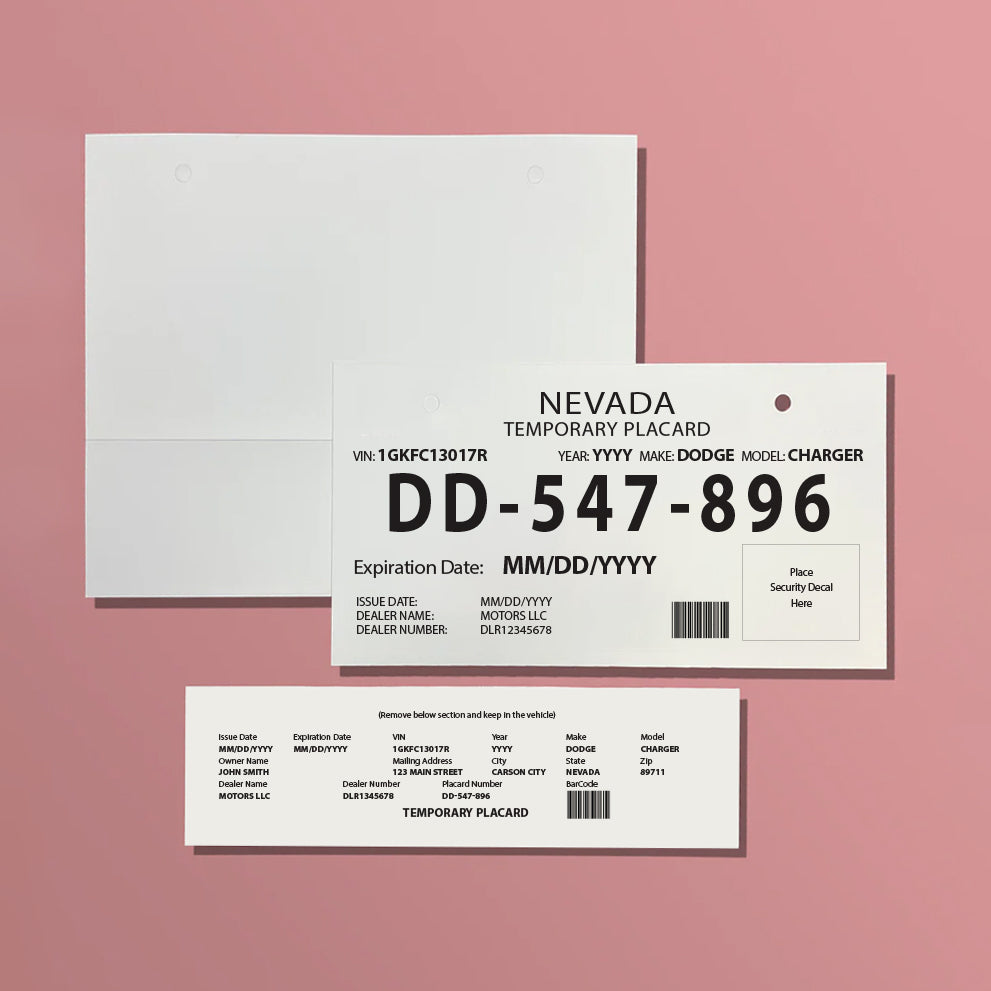 Nevada - REVLAR® Temporary License Plate