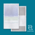 BFI Check Eccentric Z Fold 8.5” x 14” Blue and Green