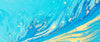 blue and yellow marble